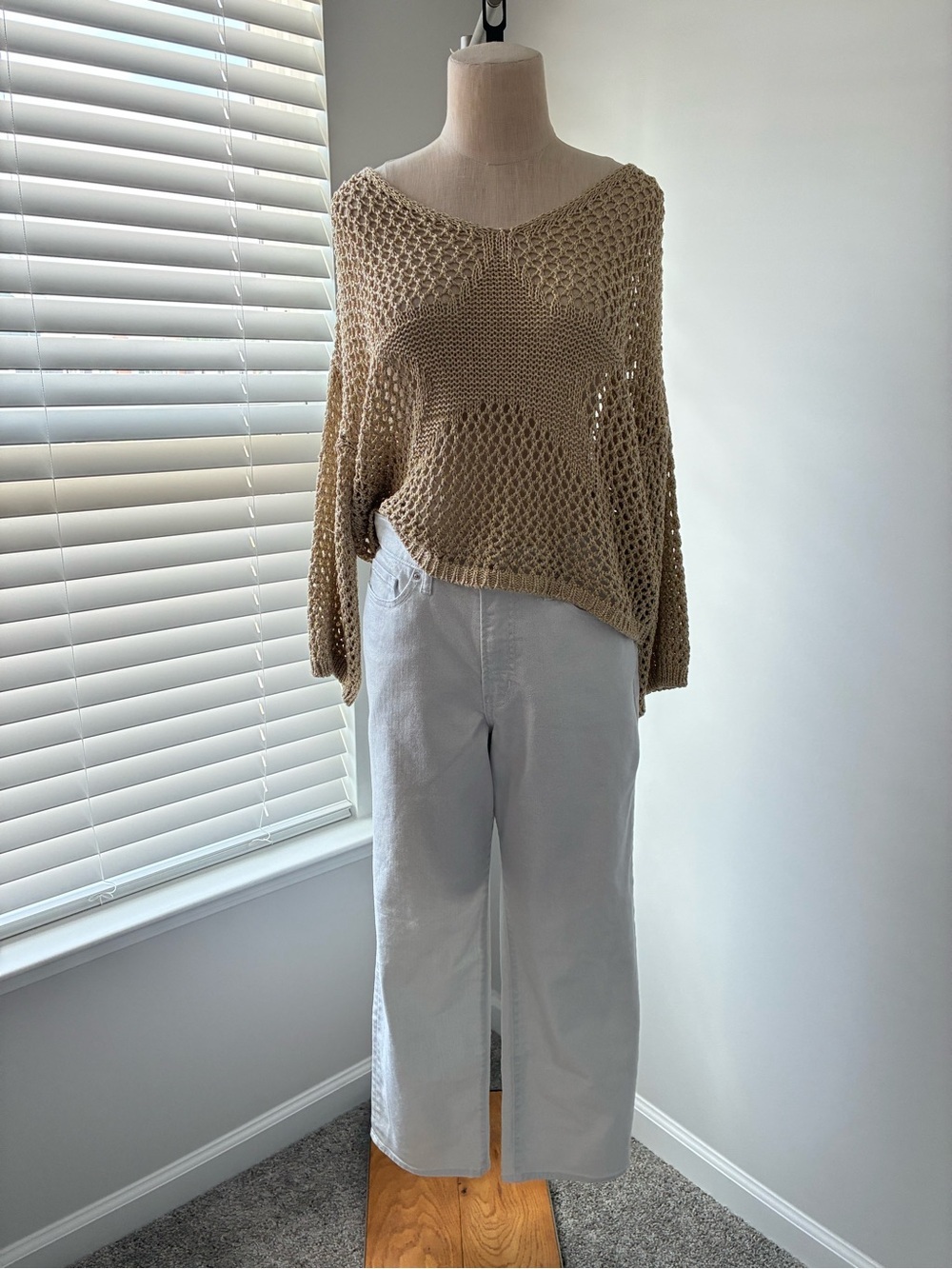 Old Navy Women's Shimmery High-Rise OG Loose Secret-Smooth Pocket Wide Leg Jeans
